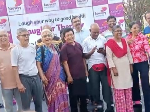 Laughter Yoga Therapy by Kauvery Hospital Alwarpet throws light on Stress Management, observing World Kidney Day