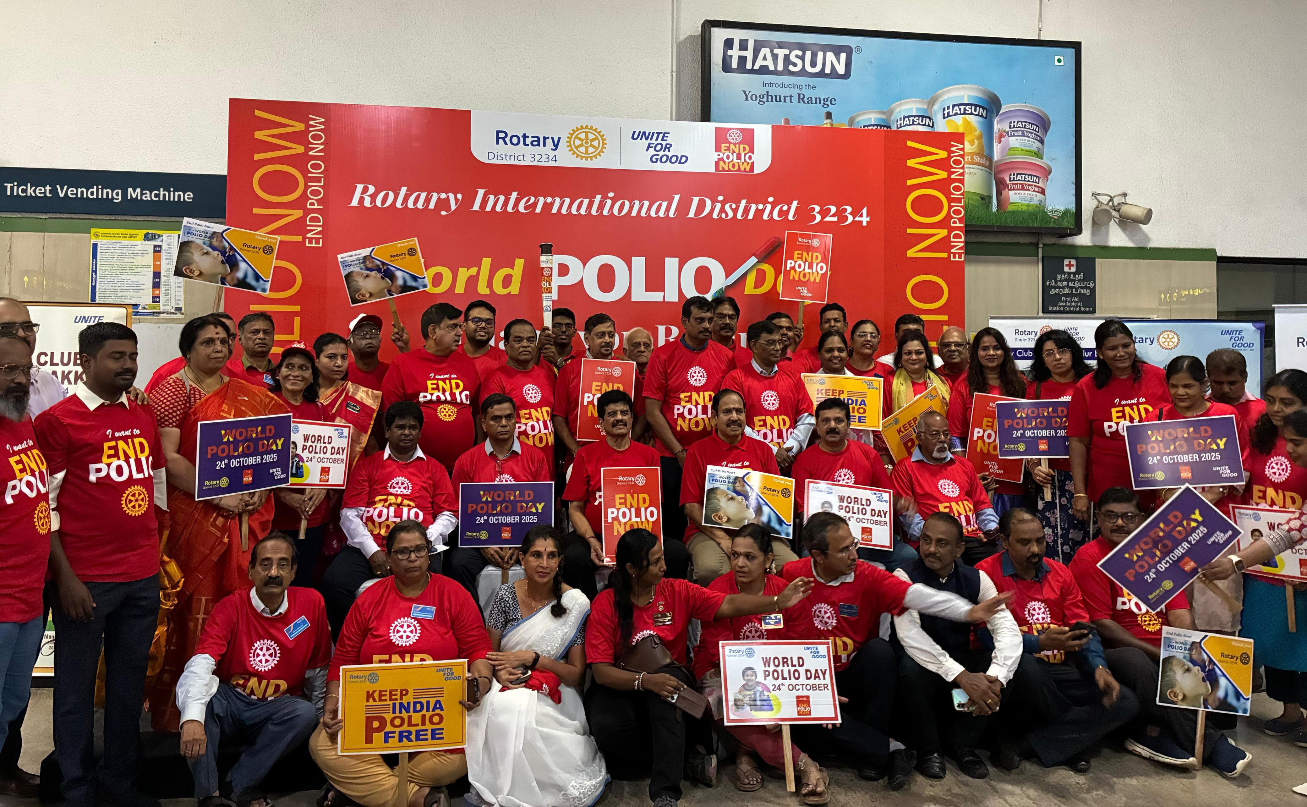 Rotary District 3234 Marks World Polio Day 2025 with a Citywide Awareness Campaign