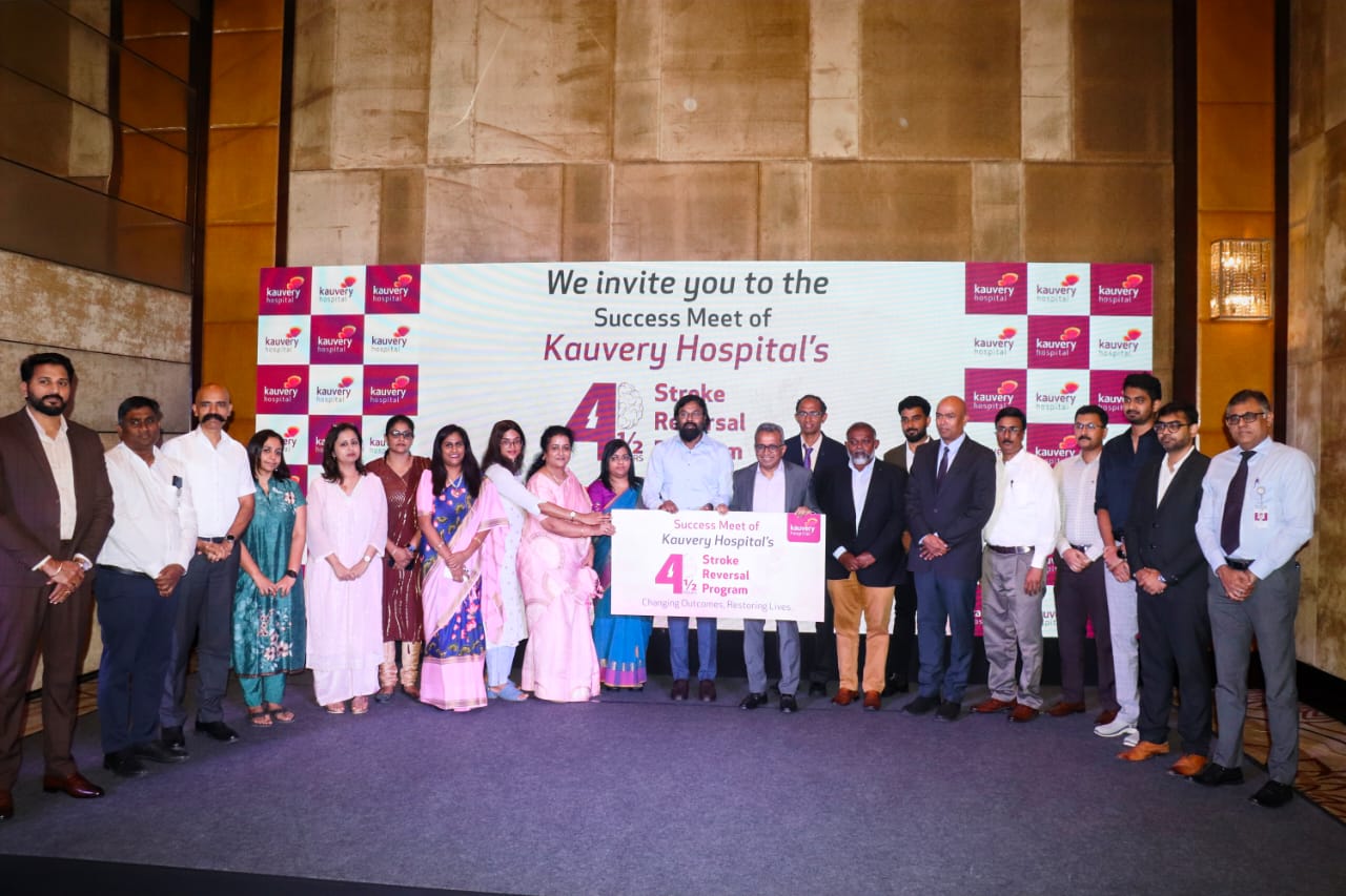 Kauvery Hospital, Chennai marks success of its 4½-Hour Stroke Reversal Program | Dr K Vijayakarthikeyan IAS graced the occasion as a chief Guest