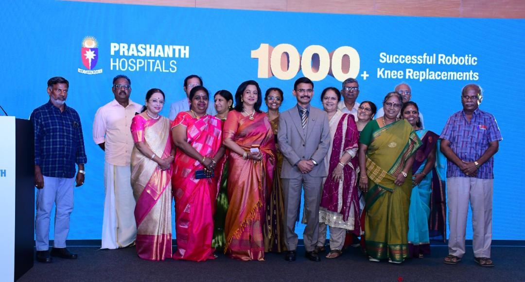 City-Based Orthopaedic Surgeon Honoured as South India’s First to Complete 1,000 Successful Robotic Knee Replacement Surgeries