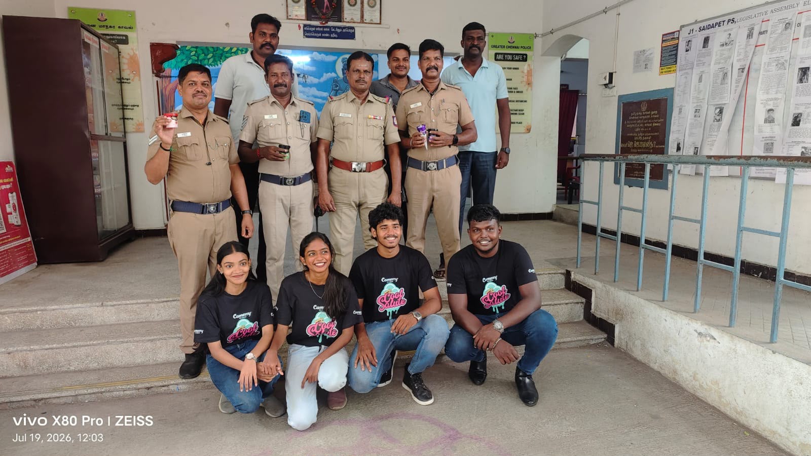 Camerry Icecream Turns World Ice Cream Day into a Celebration of Gratitude, Honouring Chennai Police